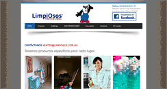 Desktop Screenshot of limpiosos.com.mx