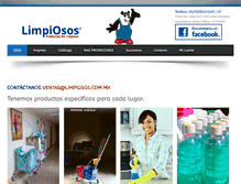 Tablet Screenshot of limpiosos.com.mx